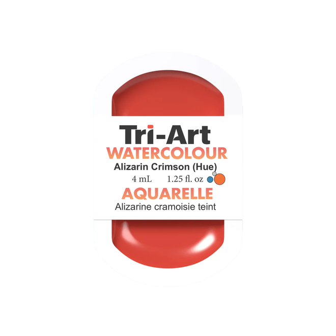 Tri-Art Watercolour: Series 1 - Alizarin Crimson Hue 4mL Pan