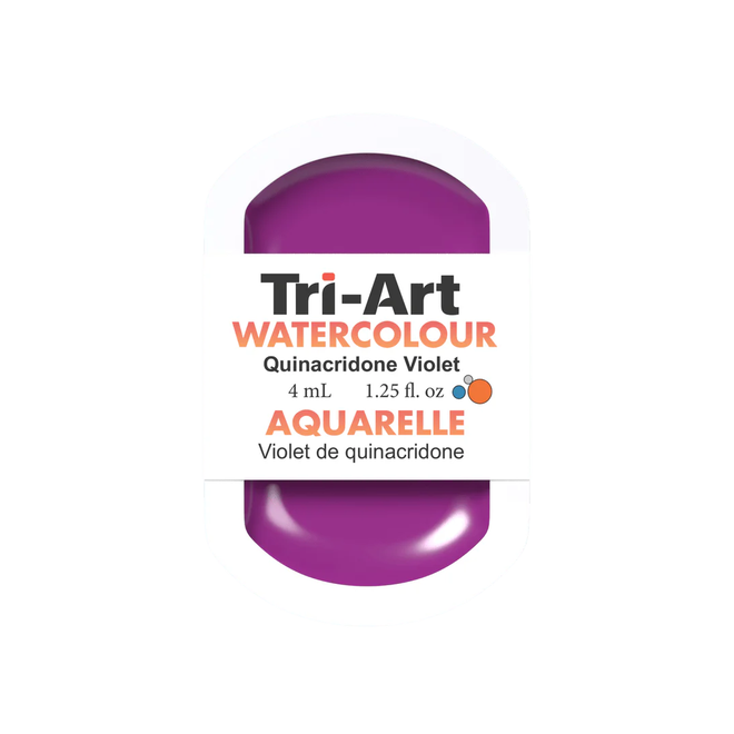 Tri-Art Watercolour: Series 2 - Quinacridone Violet 4mL Pan