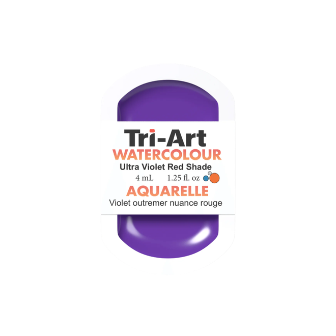 Tri-Art Watercolour: Series 2 - Ultramarine Violet Red Shade 4mL Pan