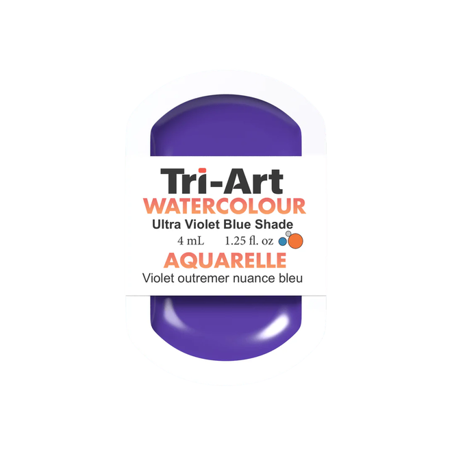 Tri-Art Watercolour: Series 2 - Ultramarine Violet Blue Shade 4mL Pan