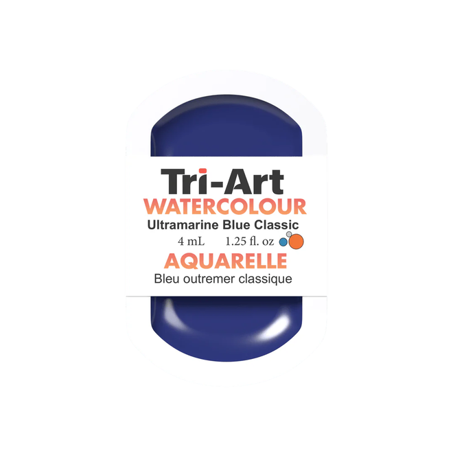 Tri-Art Watercolour: Series 1 - Ultramarine Blue Classic 4mL Pan