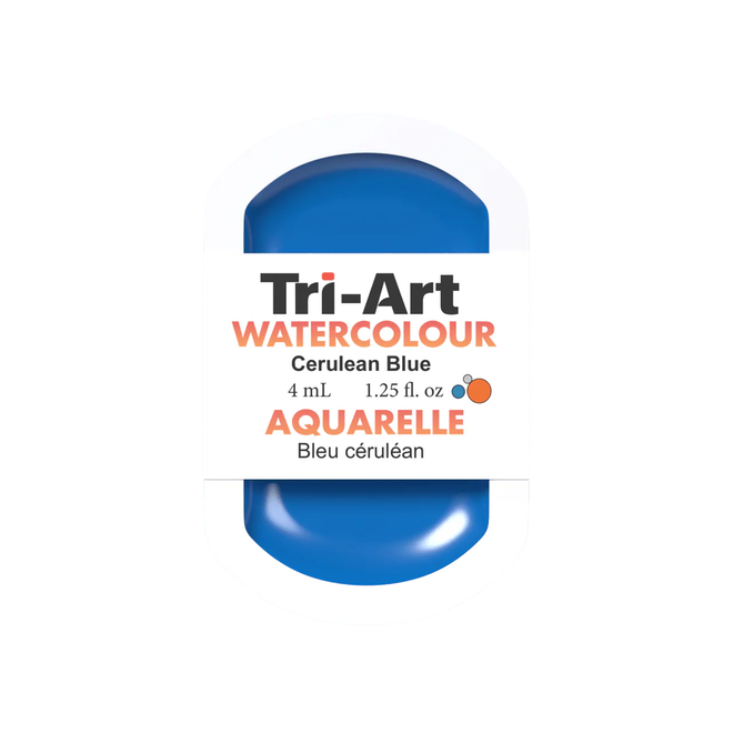 Tri-Art Watercolour: Series 3 - Cerulean Blue 4mL Pan