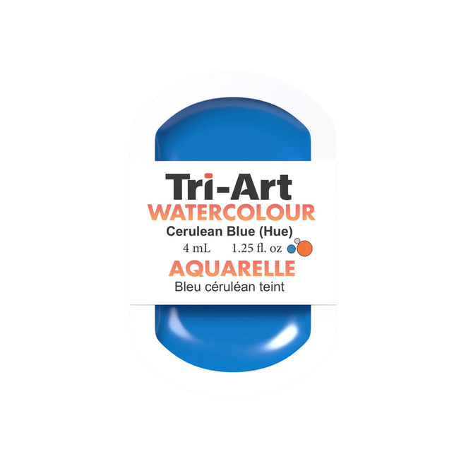 Tri-Art Watercolour: Series 1 - Cerulean Blue Hue 4mL Pan