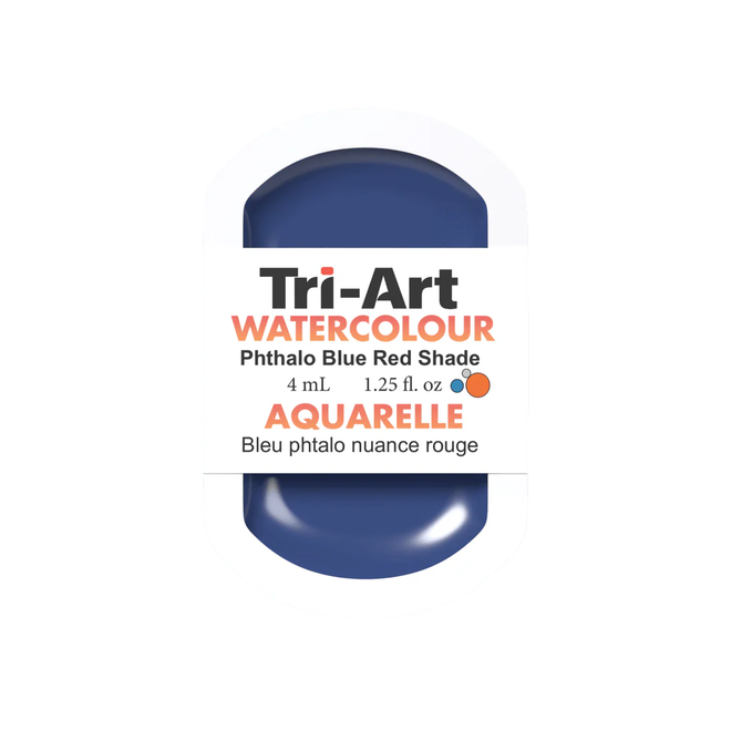 Tri-Art Watercolour: Series 2 - Phthalo Blue Red Shade 4mL Pan
