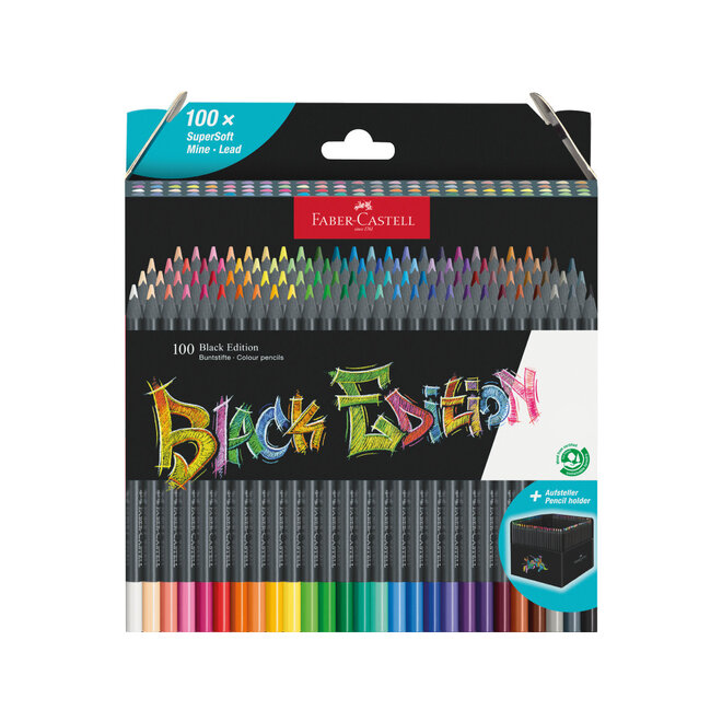 Faber Castell Black Edition Colour Pencil 100 Colour Set