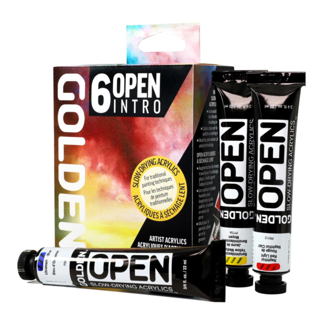Golden Open Intro Set Incudes Six Colors In 3/4 Fl. Oz / 22Ml Tubes And One 1 Fl. Oz. / 30Ml Bottle Of Open Thinner