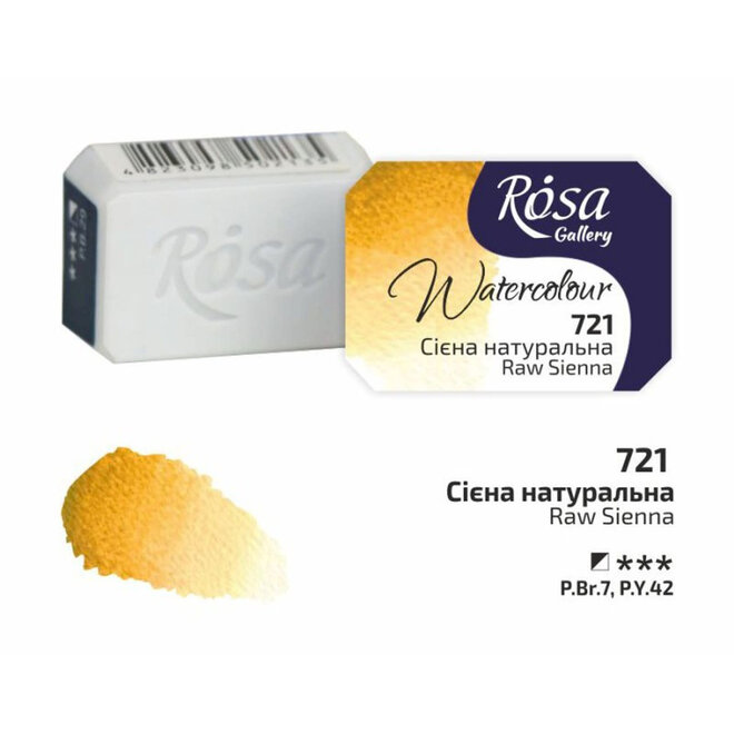 Rosa Gallery Watercolour 2.5Ml Full Pan Raw Sienna 721