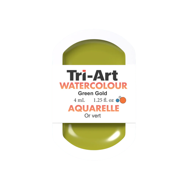 Tri-Art Watercolour: Series 2 - Green Gold 4mL Pan