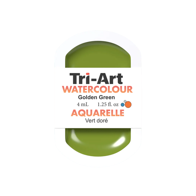Tri-Art Watercolour: Series 2 - Golden Green 4mL Pan