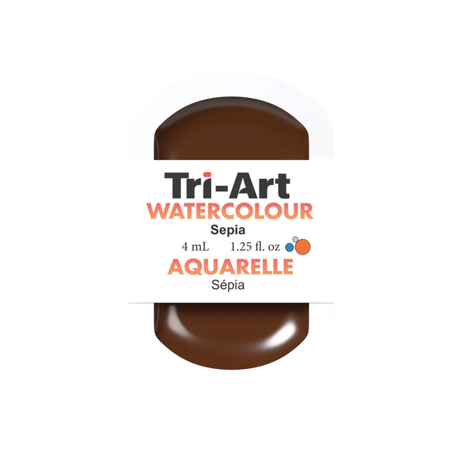 Tri-Art Watercolour: Series 2 - Sepia 4mL Pan