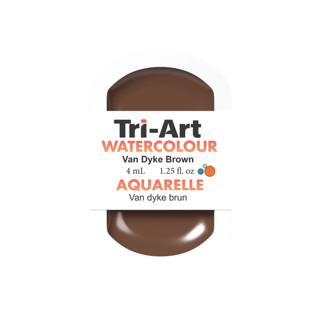 Tri-Art Watercolour: Series 1 - Van Dyke Brown 4mL Pan