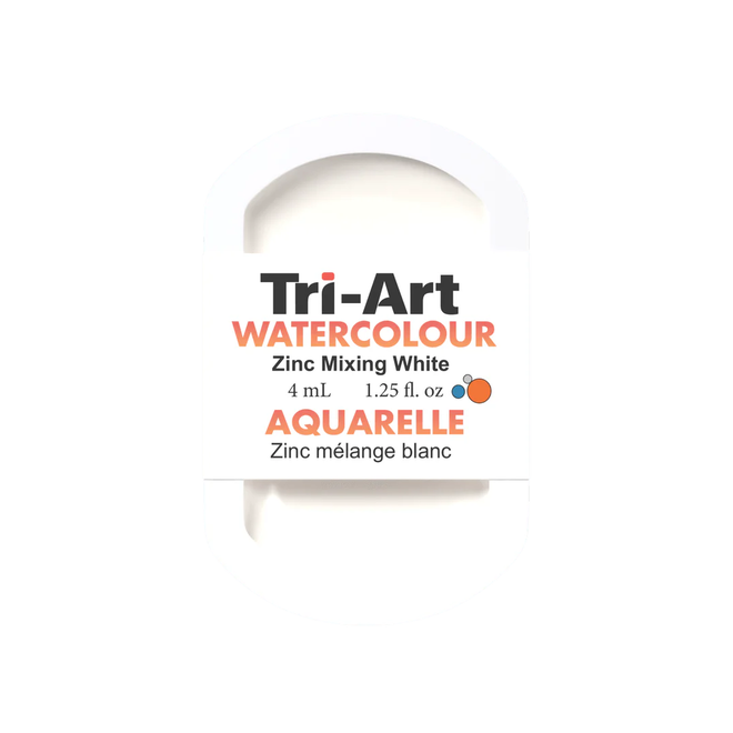 Tri-Art Watercolour: Series 1 - Zinc Mixing White 4mL Pan