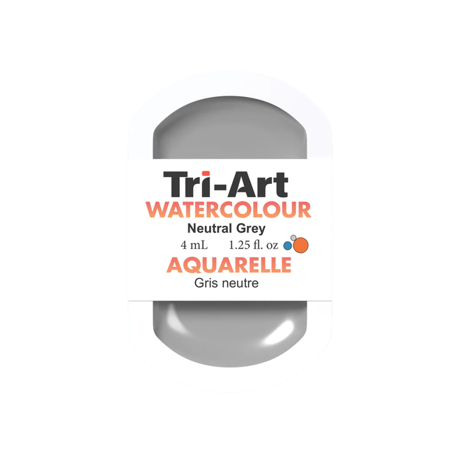 Tri-Art Watercolour: Series 1 - Neutral Grey 4mL Pan