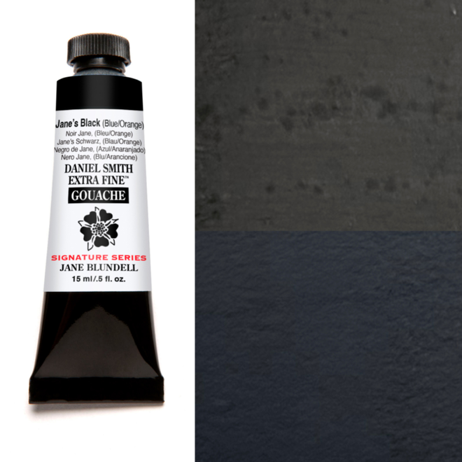 Daniel Smith Gouache 15ml Janes Black (Blue/Orange)