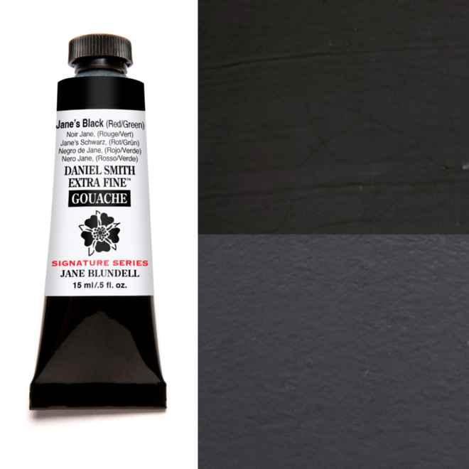 Daniel Smith Gouache 15ml Janes Black (Red/Green)