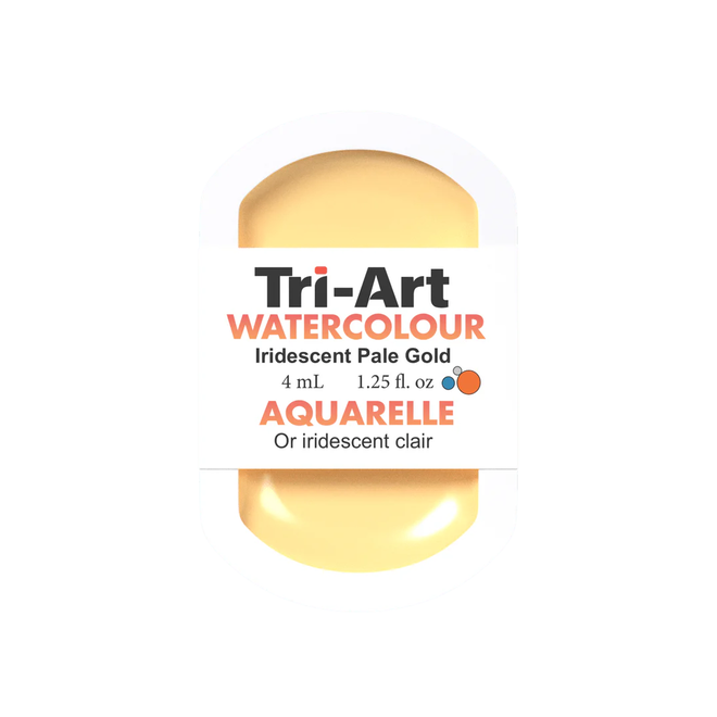 Tri-Art Watercolour: Series 1 - Iridescent Pale Gold 4mL Pan