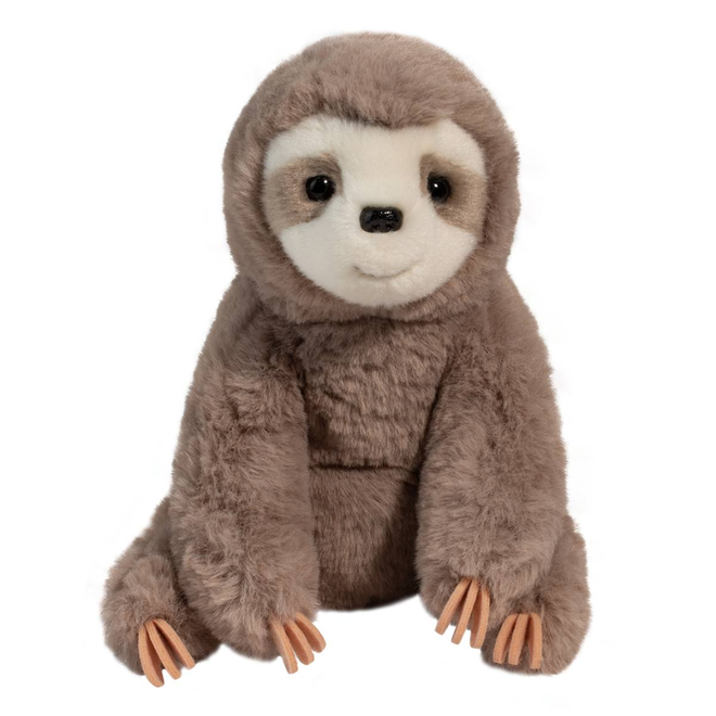 Douglas Cuddle Toy Plush Lizzie Sloth Soft (Taupe)