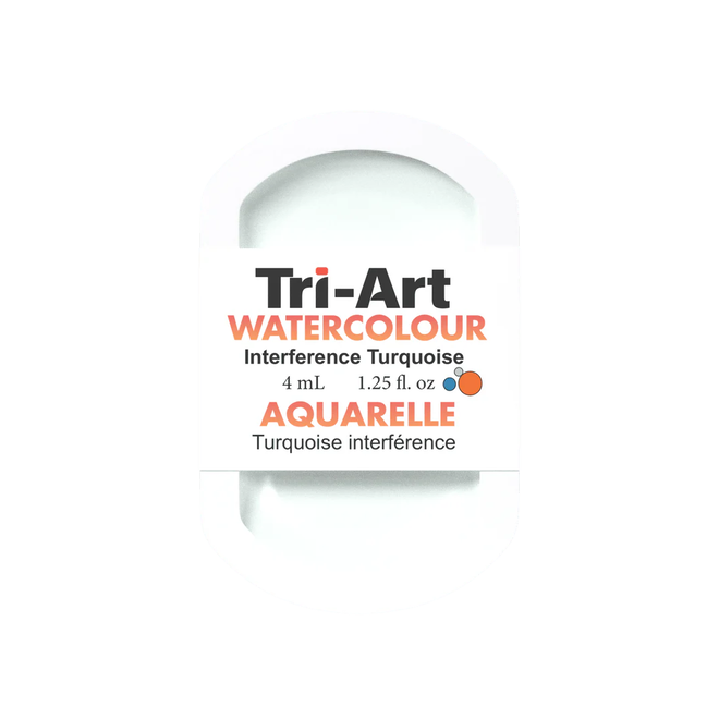 Tri-Art Watercolour: Series 2 - Interference Turquoise 4mL Pan