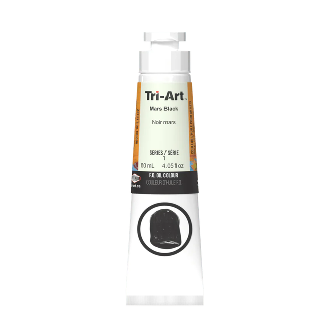Tri-Art Oil Colours Series 1 - Mars Black 60mL Tube