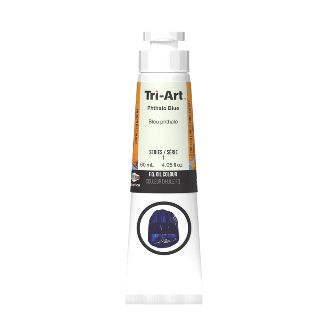 Tri-Art Oil Colours: Series 1 - Phthalo Blue 60mL Tube