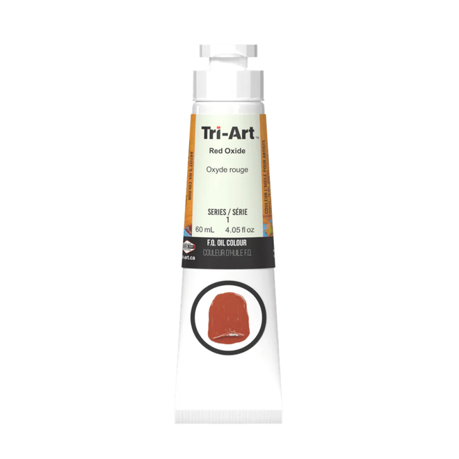 Tri-Art Oil Colours: Series 1 - Red Oxide 60mL Tube