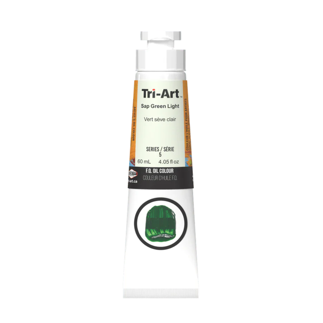 Tri-Art Oil Colours: Series 1 - Sap Green Light 60mL Tube