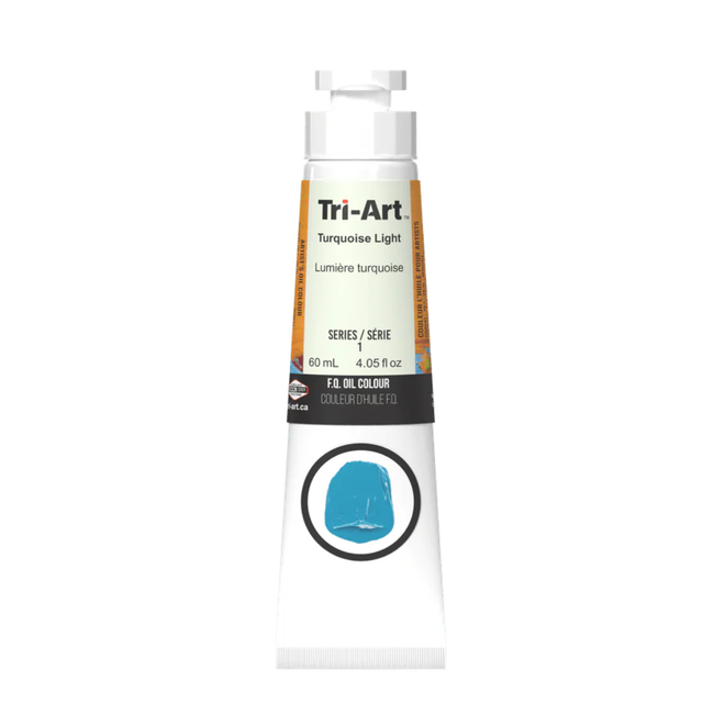 Tri-Art Oil Colours: Series 1 - Turquoise Light 60mL Tube