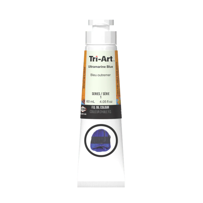 Tri-Art Oil Colours: Series 1 - Ultramarine Blue 60mL Tube