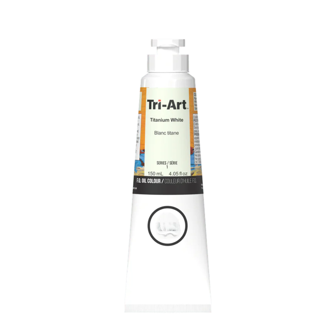 Tri-Art Oil Colours: Series 1 - Titanium White 120mL Tube