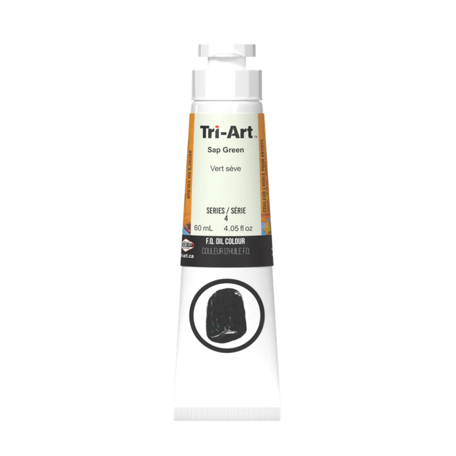 Tri-Art Oil Colours: Series 2 - Sap Green 60mL Tube