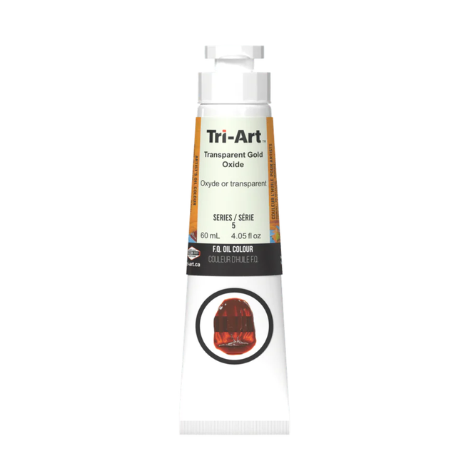 Tri-Art Oil Colours: Series 2 - Transparent Gold Oxide 60mL Tube