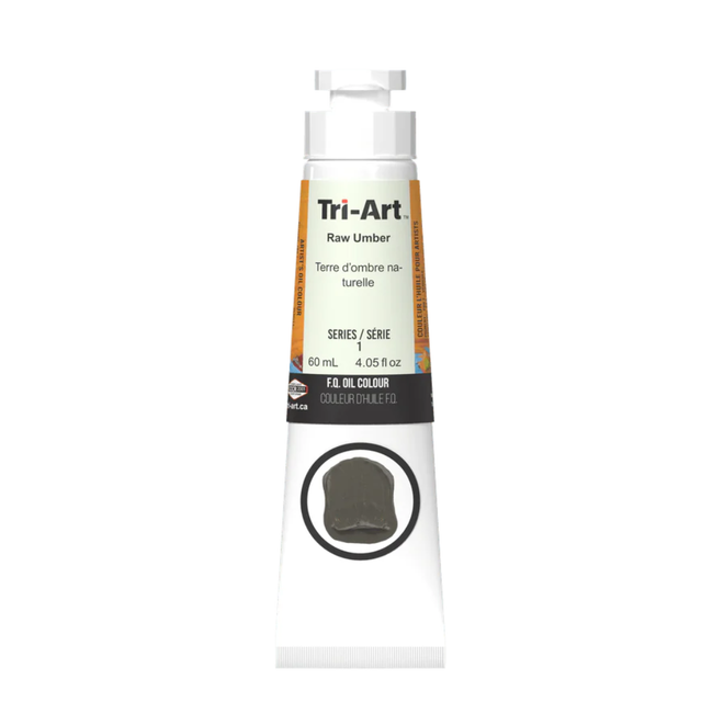 Tri-Art Oil Colours: Series 2 - Raw Umber 60mL Tube