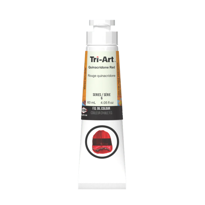 Tri-Art Oil Colours: Series 2 - Quinacridone Red 60mL Tube
