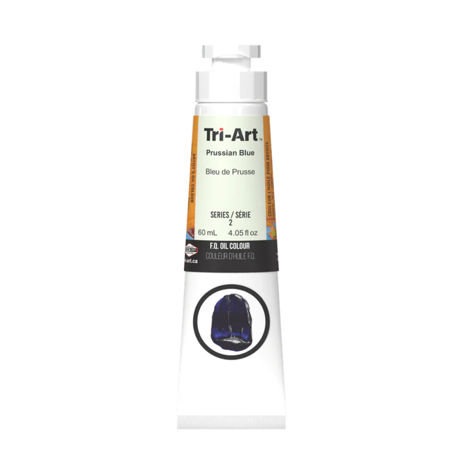 Tri-Art Oil Colours: Series 2 - Prussian Blue 60mL Tube