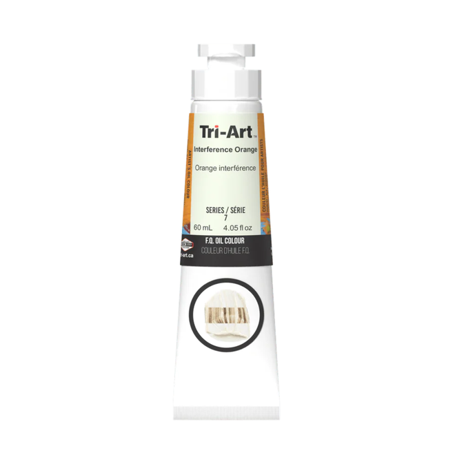 Tri-Art Oil Colours: Series 2 - Interference Orange 60mL Tube