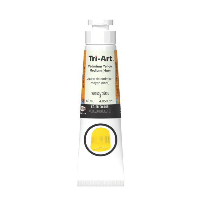 Tri-Art Oil Colours: Series 2 - Cadmium Yellow Medium Hue 60mL Tube