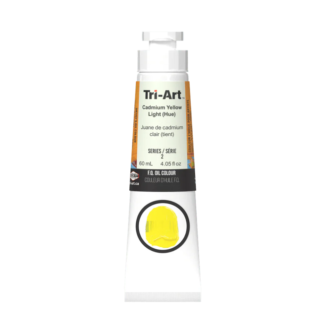 Tri-Art Oil Colours: Series 2 - Cadmium Yellow Light Hue 60mL Tube