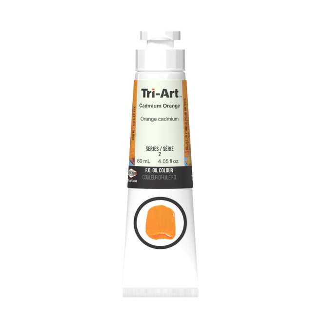 Tri-Art Oil Colours: Series 2 - C.P Cadmium Orange 60mL Tube