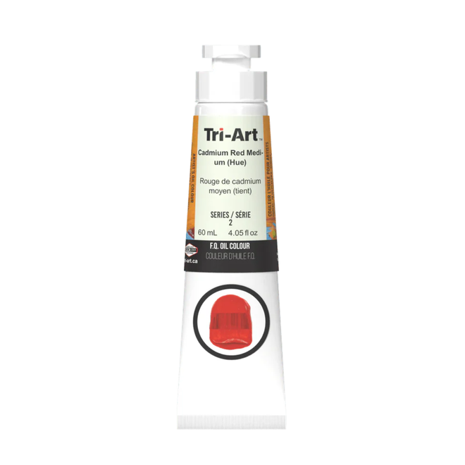 Tri-Art Oil Colours: Series 3 - Cadmium Red Medium Hue 60mL Tube