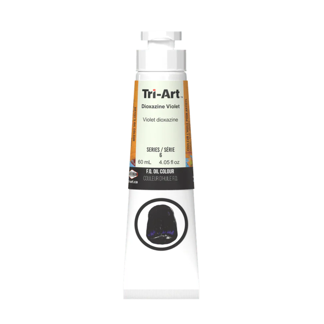 Tri-Art Oil Colours: Series 3 - Dioxizine Violet 60mL Tube