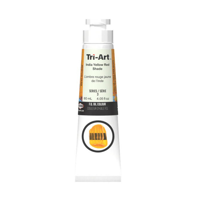 Tri-Art Oil Colours: Series 3 - India Yellow Red Shade 60mL Tube