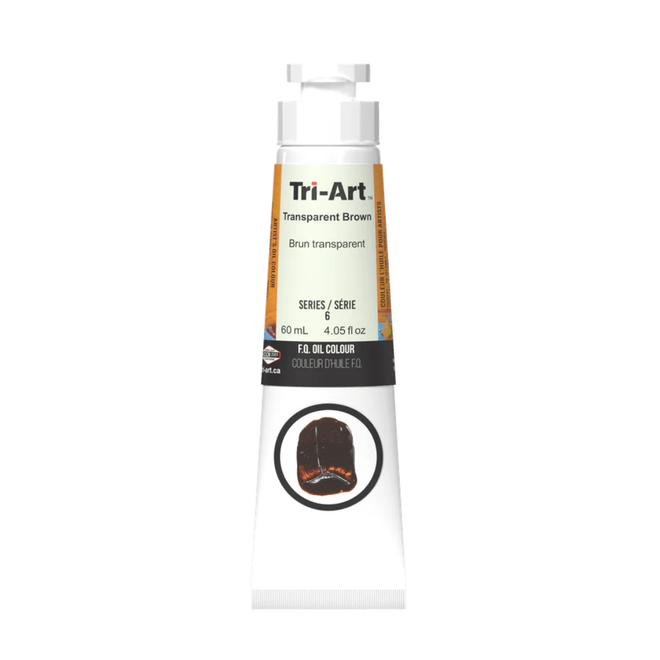 Tri-Art Oil Colours: Series 3 - Transparent Brown 60mL Tube