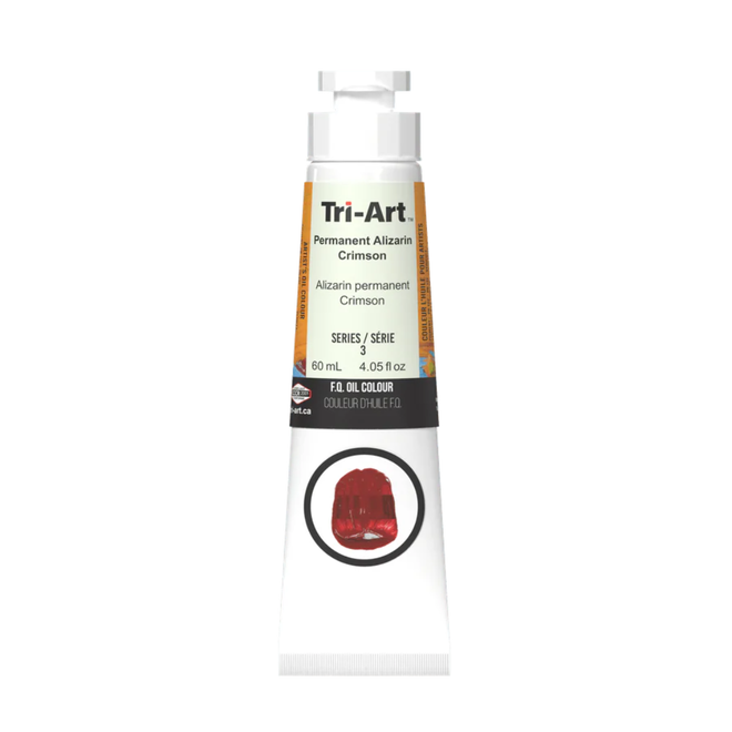Tri-Art Oil Colours: Series 3 - Permanent Alizarin Crimson 60mL Tube