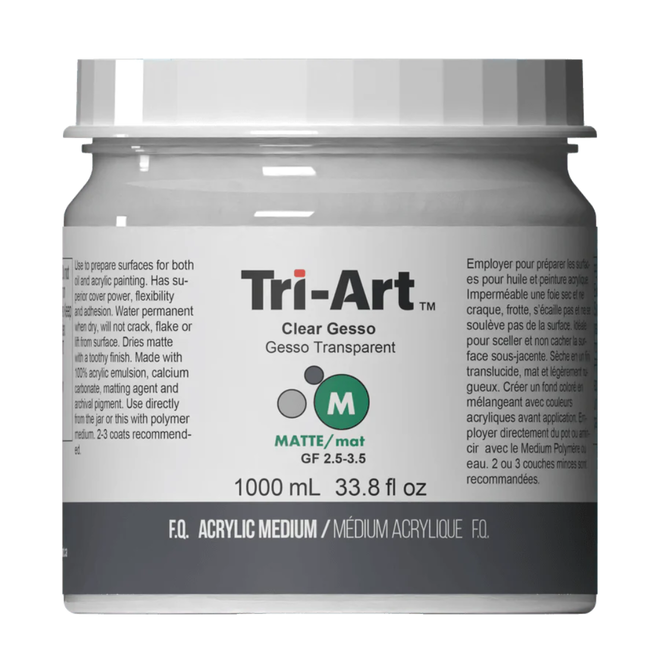 Tri-Art Mediums: Clear Gesso 1000mL