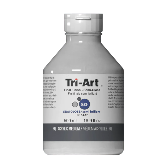 Tri-Art Mediums: Final Finish Semi-Gloss 500ml