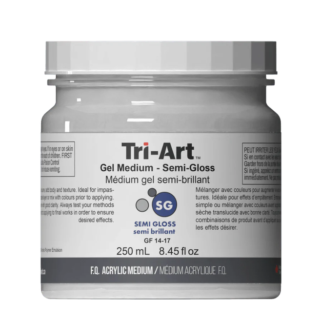 Tri-Art Mediums: Gel Medium Semi Gloss 250mL