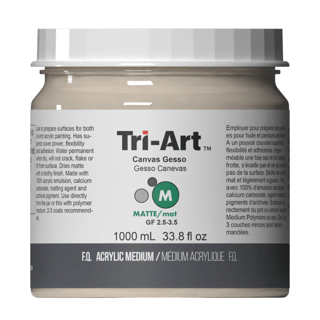 Tri-Art Mediums: Ivory Gesso 1000mL