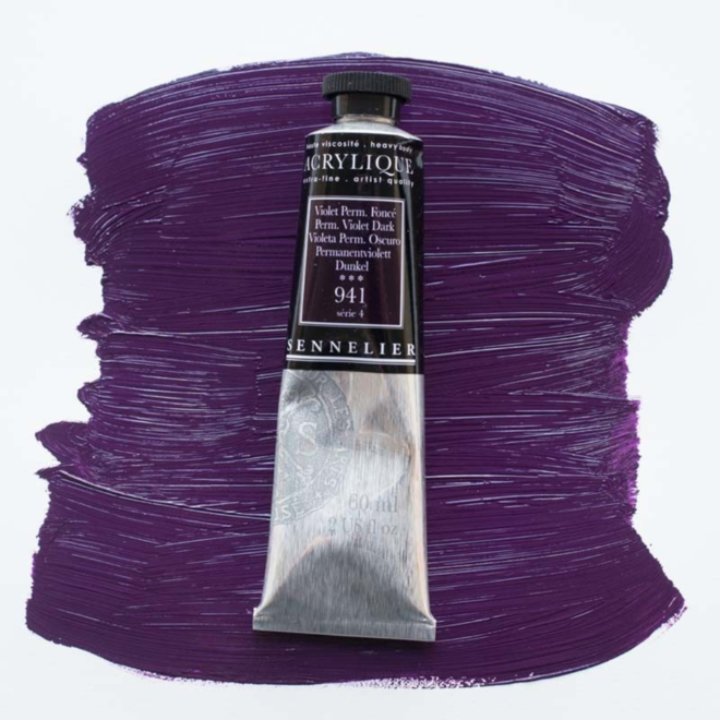 Sennelier Extra-Fine Artists' Acrylics 941 Permanent Violet Dark Series 4 60Ml Tube