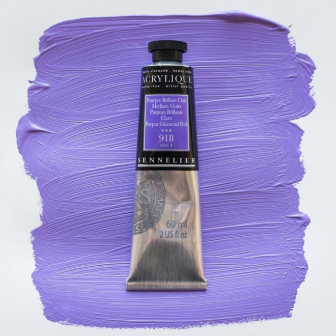 Sennelier Extra-Fine Artists' Acrylics 918 Medium Violet Series 4 60Ml Tube