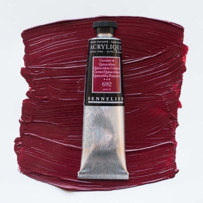 Sennelier Extra-Fine Artists' Acrylics 692 Quinacridone Crimson Series 4 60Ml Tube